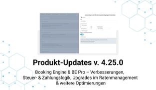 Product Update v. 4.25: Booking Engine & BE Pro Refinements, Tax & Payment Control, Rate Management Upgrades & Operational Improvements
