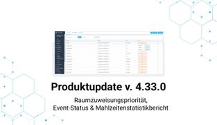 Product Update v4.33: Room Assignment Priority, Event Statuses & Meals Statistics Report